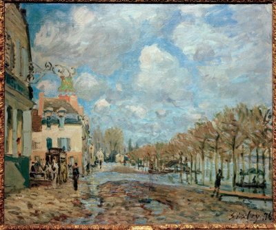 ポートマーリー洪水 作： Alfred Sisley